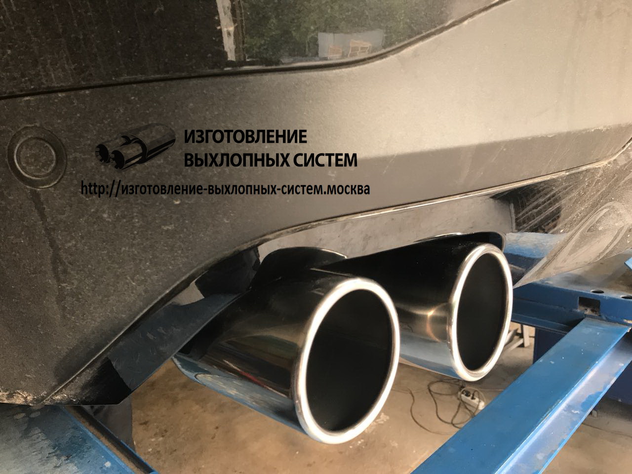 4 Выхлоп из нержавейки на BMW